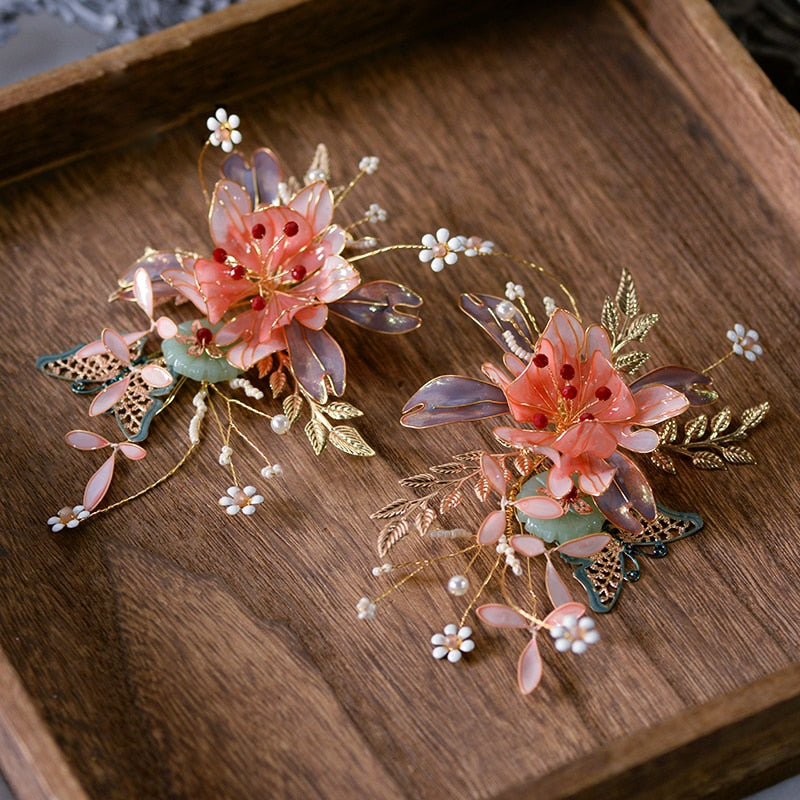 Luna Floral Wedding Hair Accessory