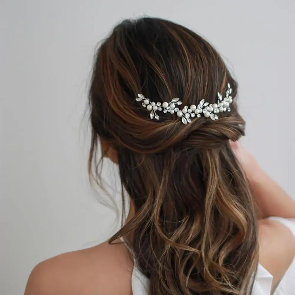 Isla Pearl & Crystal Bridal Hair Vine