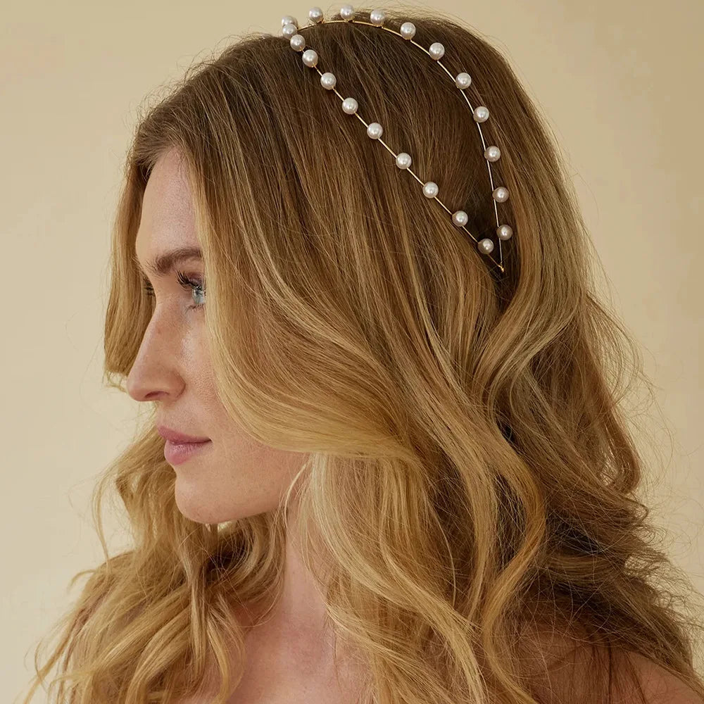 Ivy Boho Pearl Headband