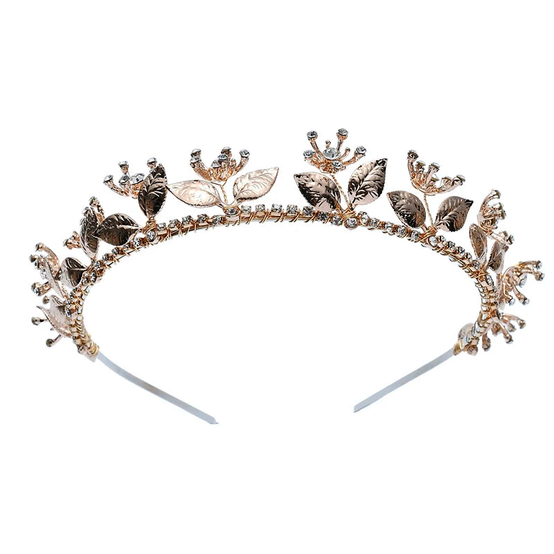 Aurora Gold Floral Bohemian Bridal Headband