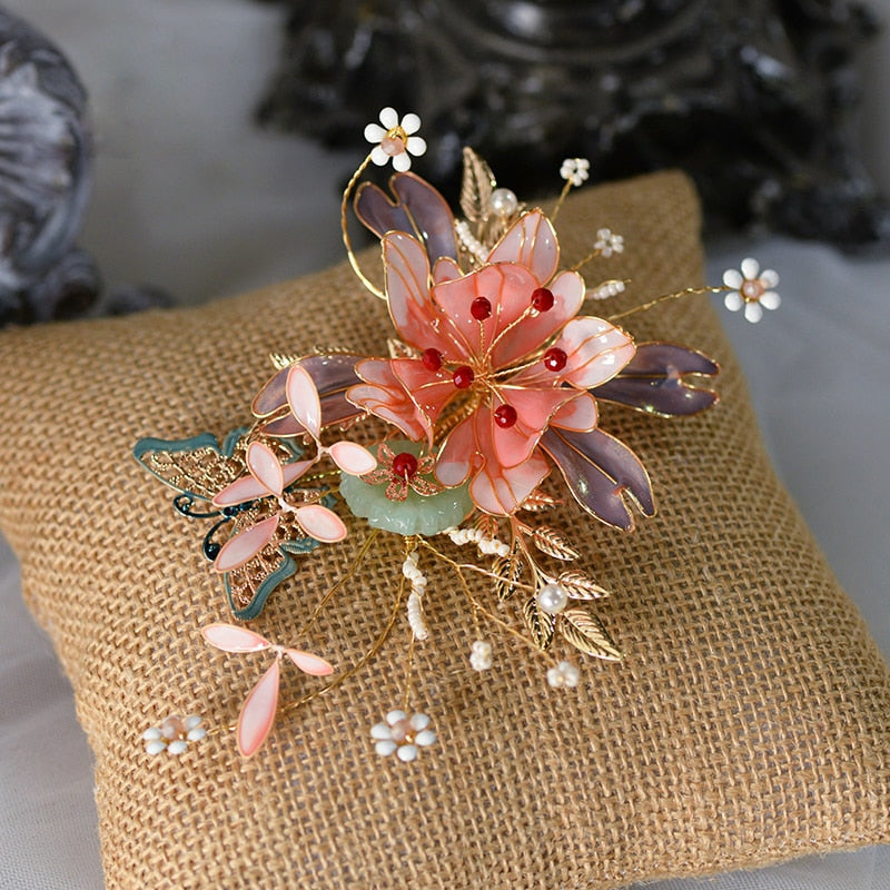 Luna Floral Wedding Hair Accessory