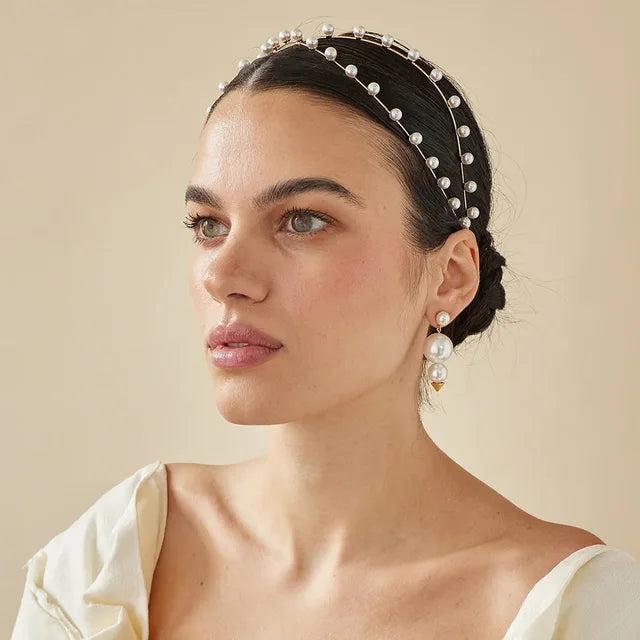 Ivy Boho Pearl Headband